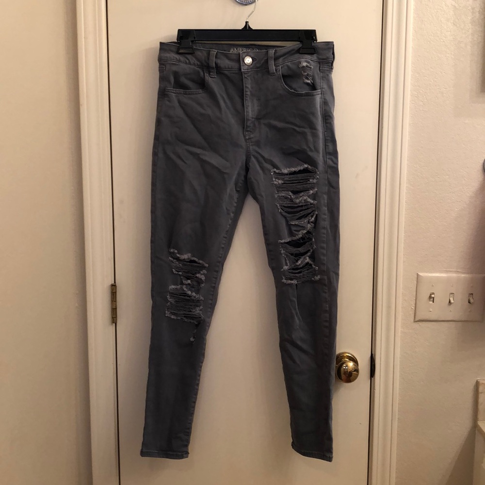 gray jeggings